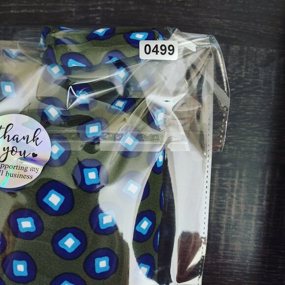 J.Crew Womens‎ 8 Green Blue Geometric Sleeveless Tank Top Career Retro Vibes - Picture 9 of 9